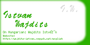 istvan wajdits business card